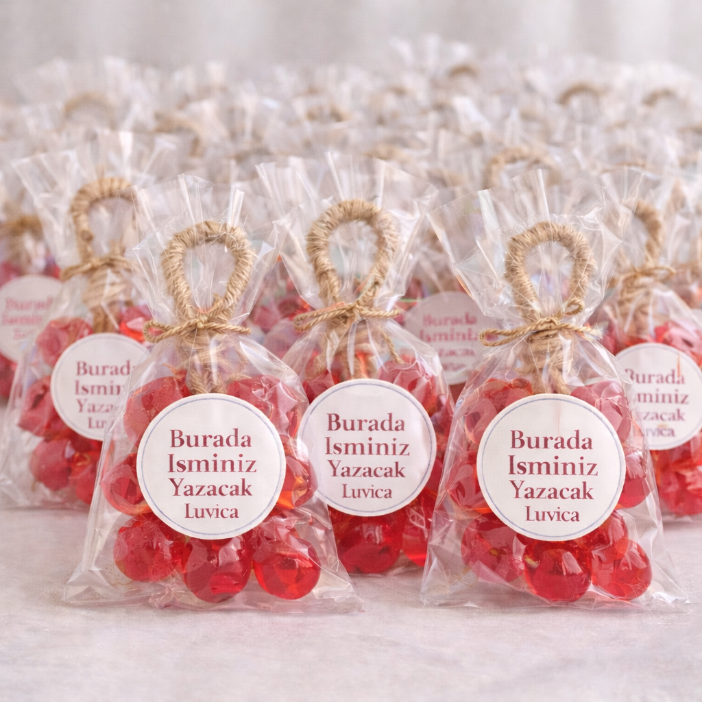 Luvica Mini Üzüm Sabunu – Kişiye Özel Etiketli Organizasyon Sabunu