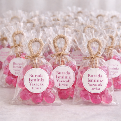 Luvica Mini Üzüm Sabunu – Kişiye Özel Etiketli Organizasyon Sabunu